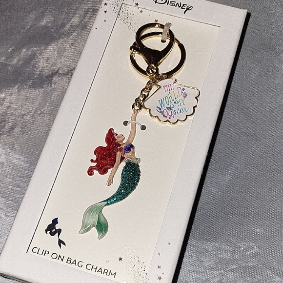 Disney Accessories - Disney Ariel Clip-On Bag Charm Keychain - BNIB TA M